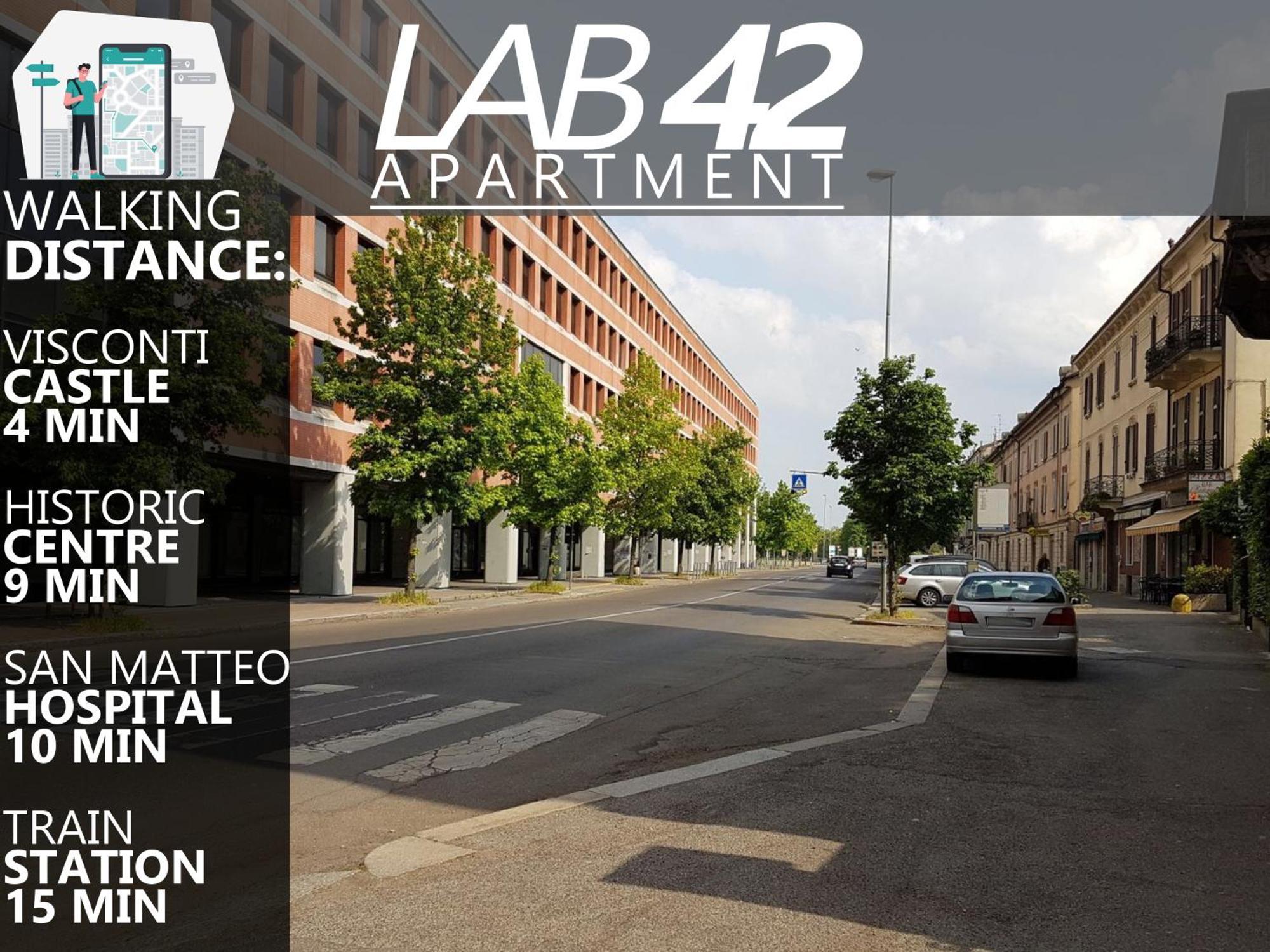 Lab42 City & San Matteo Apartment - 2 Bedrooms Pavia Exteriör bild