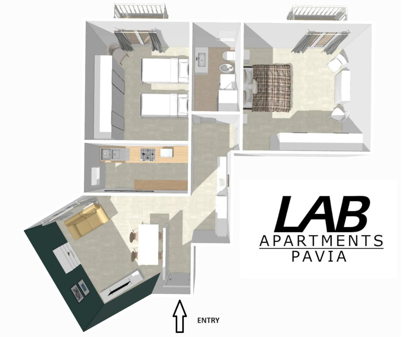 Lab42 City & San Matteo Apartment - 2 Bedrooms Pavia Exteriör bild